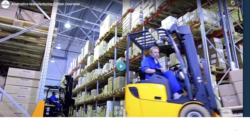 Integrated manufacturing Acumatica