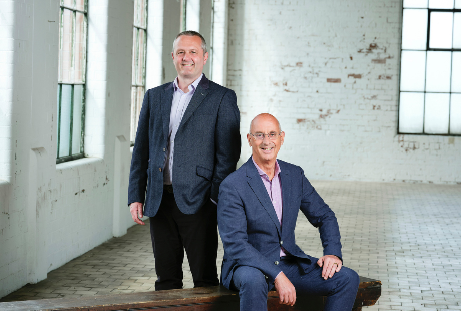 Jeremy Biggerstaff Managing Director of Pinnacle with Ken Montgomery Executive Chairman and Founder of Pinnacle