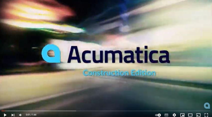 Acumatica construction edition