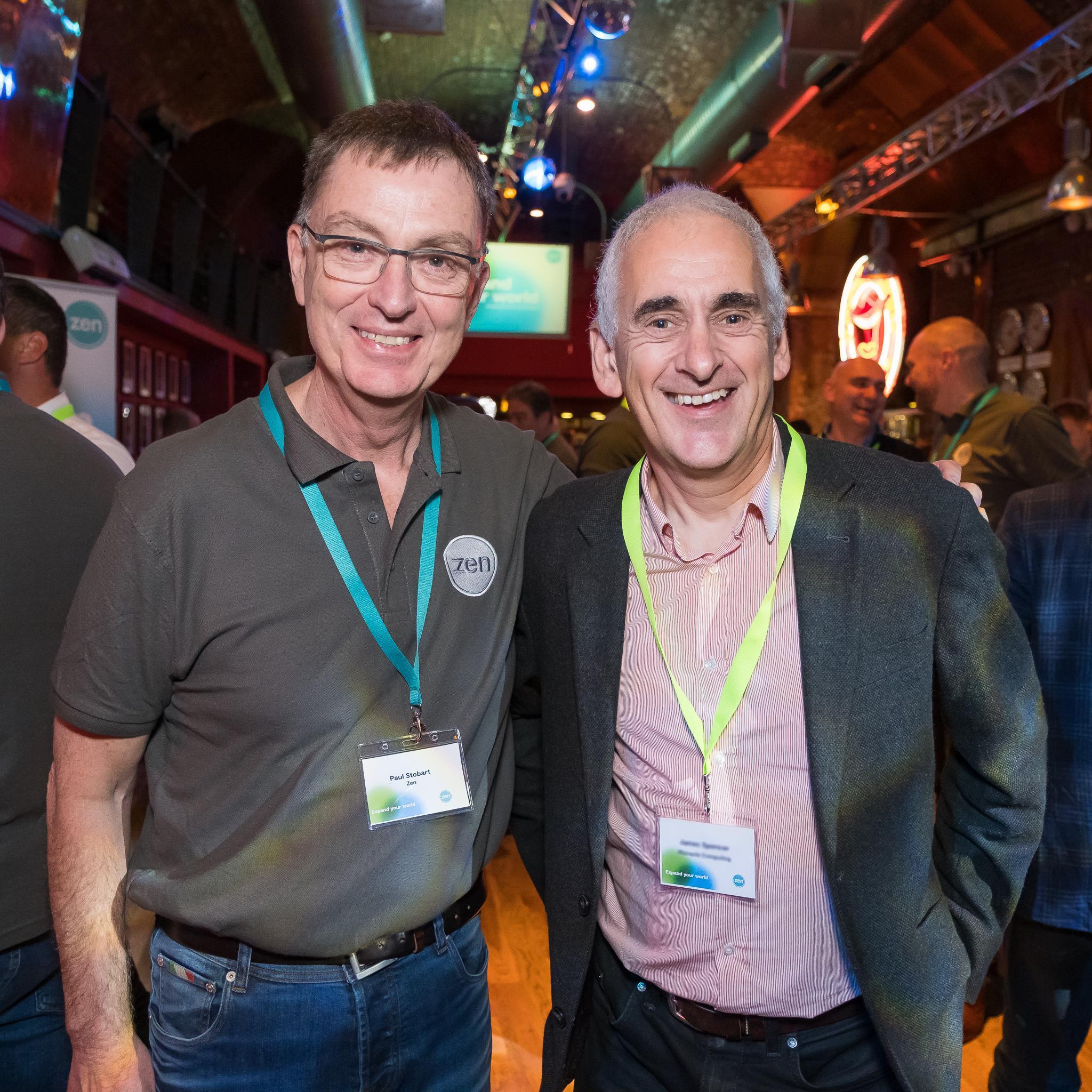 Paul stobart ceo zen internet and james spencer managing director pinnaclejpg